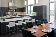Black and white kitchen