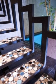 Interior pool detail stair 48