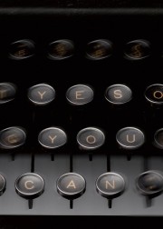 Yes You Can vintage typewriter