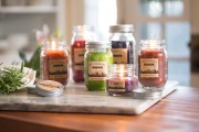 City market candles in kitchen