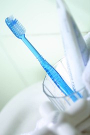 Blue toothbrush
